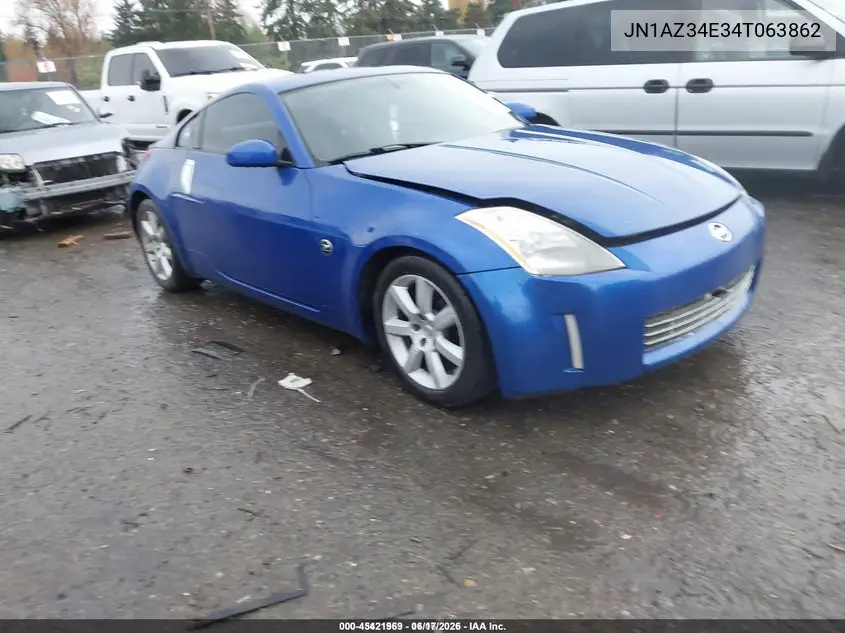2004 Nissan 350Z Enthusiast VIN: JN1AZ34E34T063862 Lot: 45421969