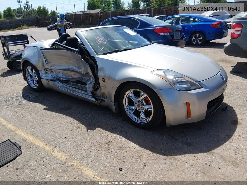 2004 Nissan 350Z Enthusiast VIN: JN1AZ36DX4T110549 Lot: 45427190