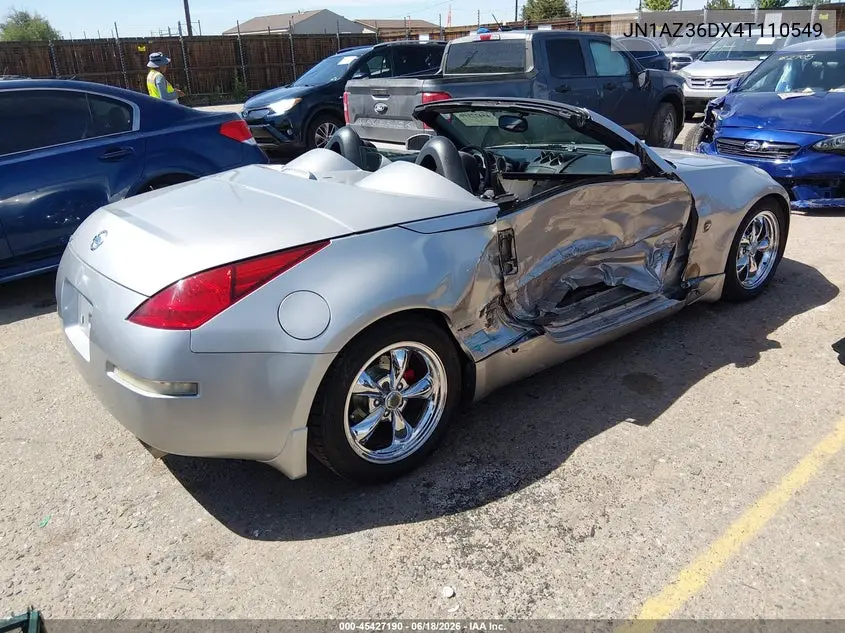 2004 Nissan 350Z Enthusiast VIN: JN1AZ36DX4T110549 Lot: 45427190