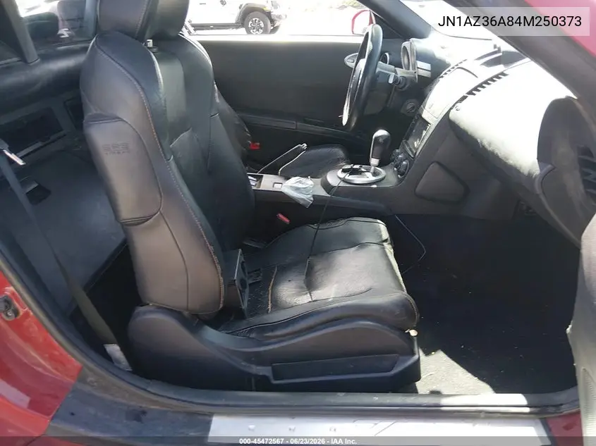 2004 Nissan 350Z Touring VIN: JN1AZ36A84M250373 Lot: 45472567