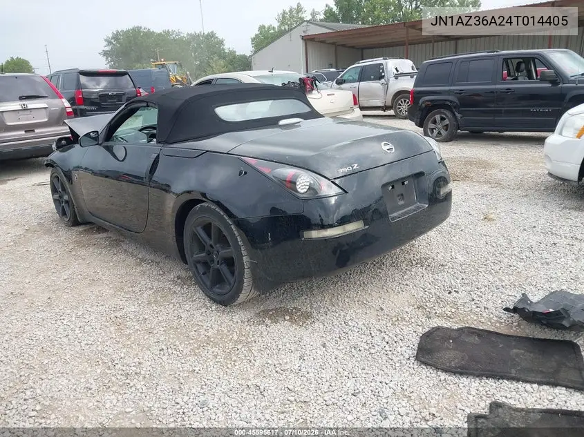 2004 Nissan 350Z Touring VIN: JN1AZ36A24T014405 Lot: 45595617