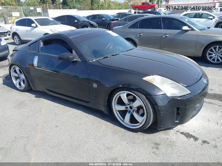 2004 Nissan 350Z VIN: JN1AZ34E64T052385 Lot: 45645524