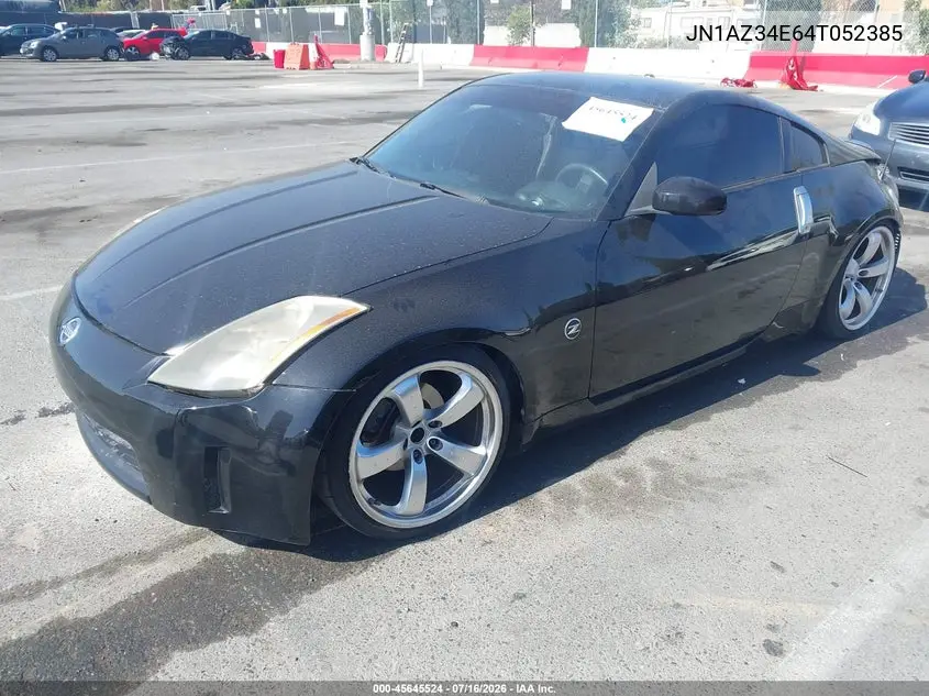 2004 Nissan 350Z VIN: JN1AZ34E64T052385 Lot: 45645524