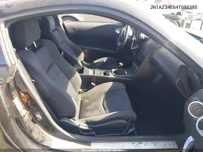 2004 Nissan 350Z VIN: JN1AZ34E64T052385 Lot: 45645524