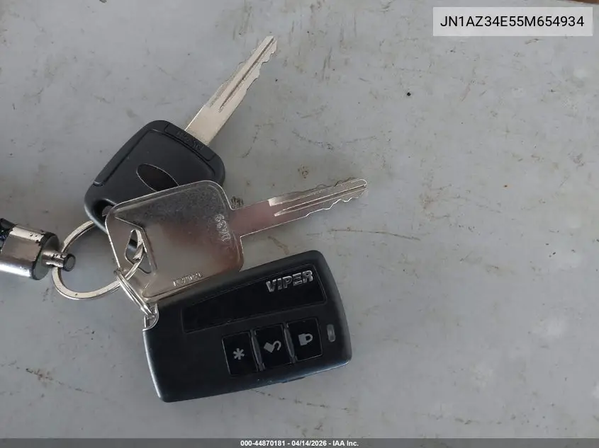 2005 Nissan 350Z Touring VIN: JN1AZ34E55M654934 Lot: 44870181