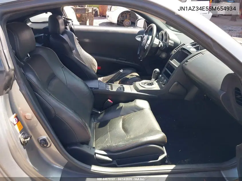 2005 Nissan 350Z Touring VIN: JN1AZ34E55M654934 Lot: 44870181