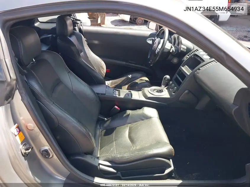 2005 Nissan 350Z Touring VIN: JN1AZ34E55M654934 Lot: 44870181