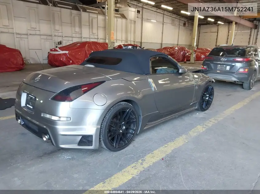 2005 Nissan 350Z Touring VIN: JN1AZ36A15M752241 Lot: 44984641