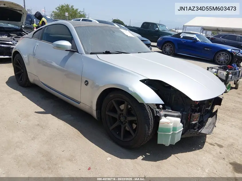 2005 Nissan 350Z Enthusiast VIN: JN1AZ34D55M603473 Lot: 45198716