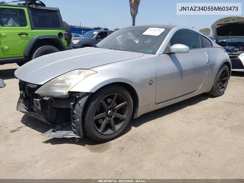 2005 Nissan 350Z Enthusiast VIN: JN1AZ34D55M603473 Lot: 45198716