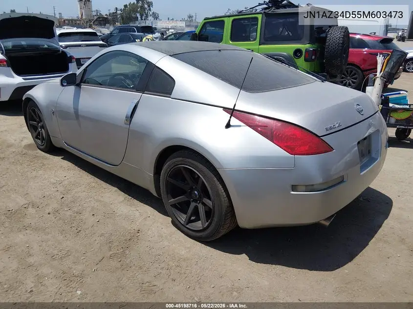2005 Nissan 350Z Enthusiast VIN: JN1AZ34D55M603473 Lot: 45198716