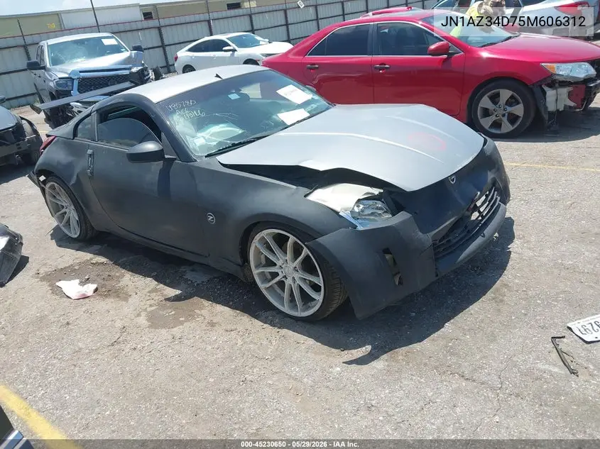2005 Nissan 350Z Touring VIN: JN1AZ34D75M606312 Lot: 45230650