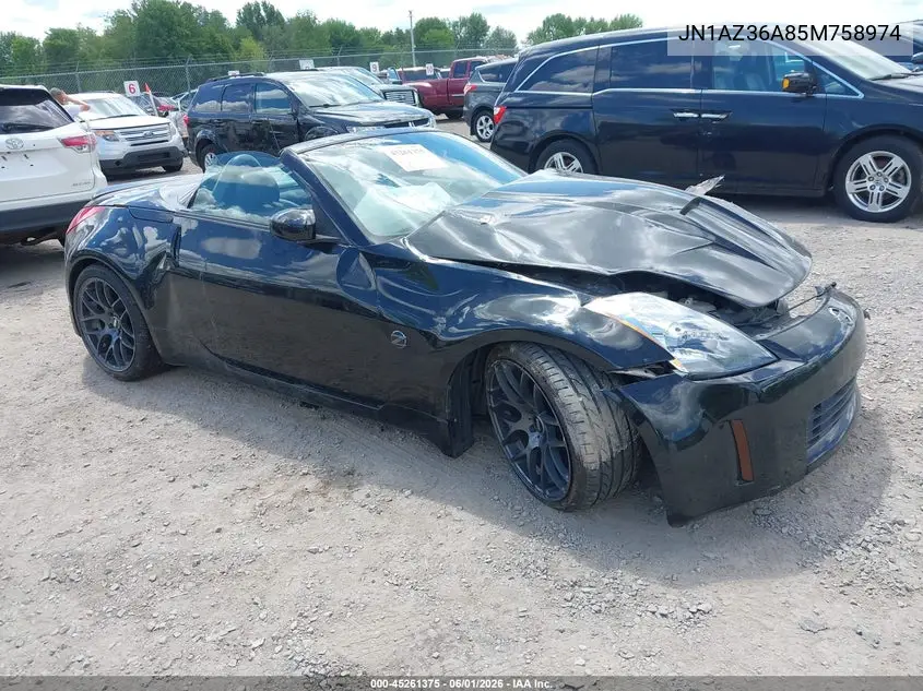 2005 Nissan 350Z Touring VIN: JN1AZ36A85M758974 Lot: 45261375