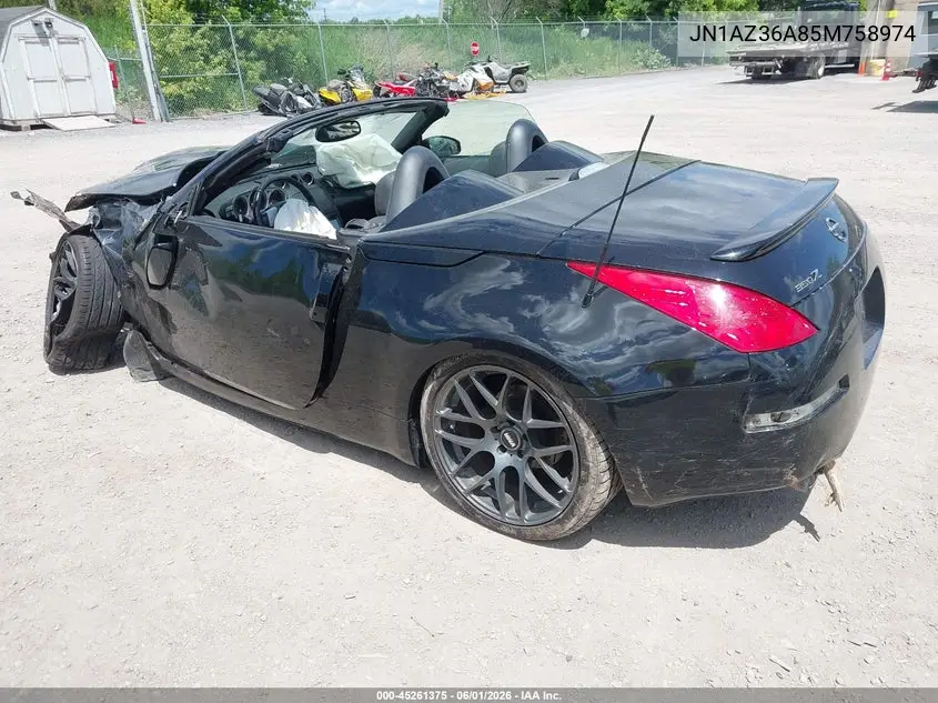2005 Nissan 350Z Touring VIN: JN1AZ36A85M758974 Lot: 45261375