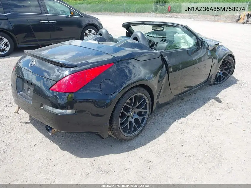 2005 Nissan 350Z Touring VIN: JN1AZ36A85M758974 Lot: 45261375