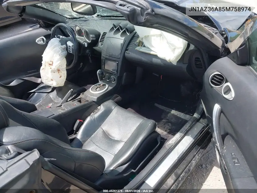 2005 Nissan 350Z Touring VIN: JN1AZ36A85M758974 Lot: 45261375