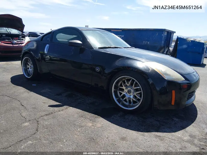 2005 Nissan 350Z Touring VIN: JN1AZ34E45M651264 Lot: 45298037