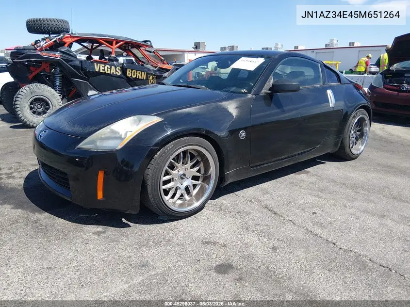 2005 Nissan 350Z Touring VIN: JN1AZ34E45M651264 Lot: 45298037