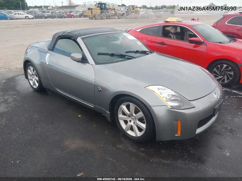 2005 Nissan 350Z Touring VIN: JN1AZ36A45M754890 Lot: 45382142