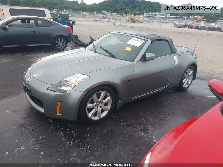 2005 Nissan 350Z Touring VIN: JN1AZ36A45M754890 Lot: 45382142