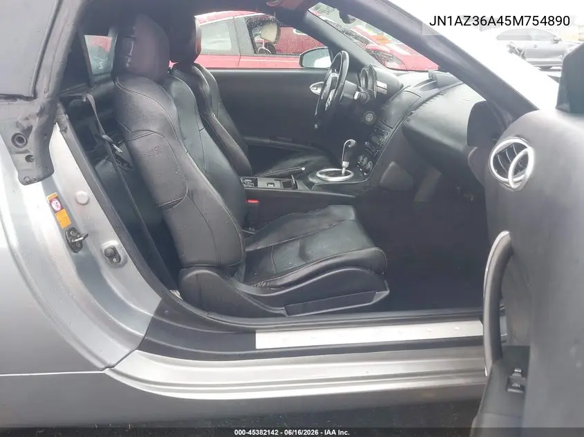 2005 Nissan 350Z Touring VIN: JN1AZ36A45M754890 Lot: 45382142