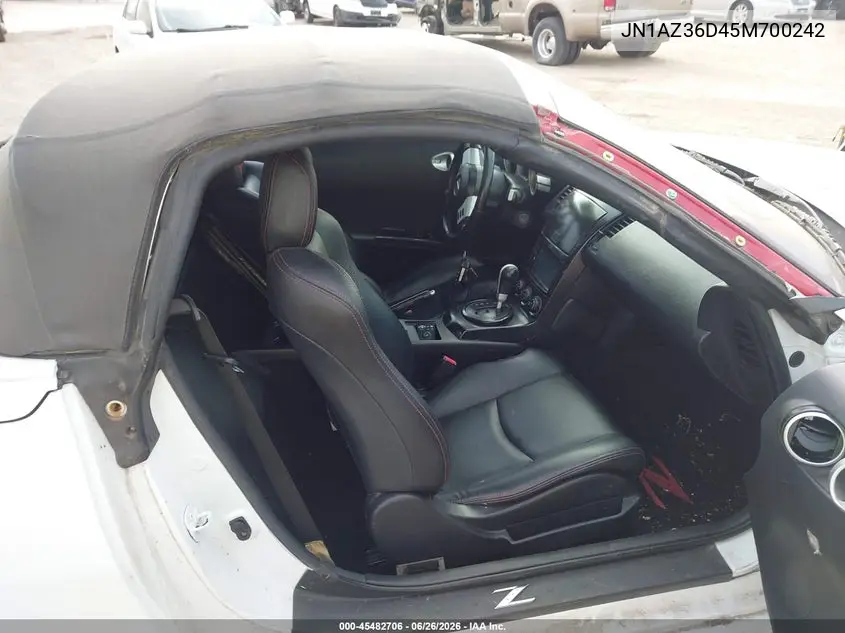 2005 Nissan 350Z Enthusiast VIN: JN1AZ36D45M700242 Lot: 45482706