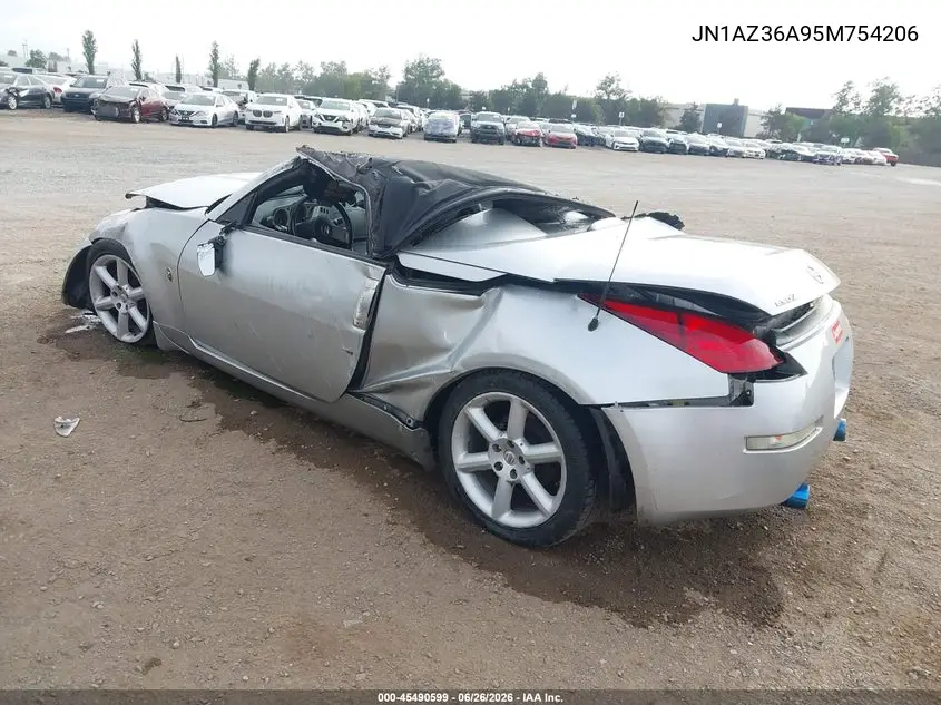 2005 Nissan 350Z Touring VIN: JN1AZ36A95M754206 Lot: 45490599