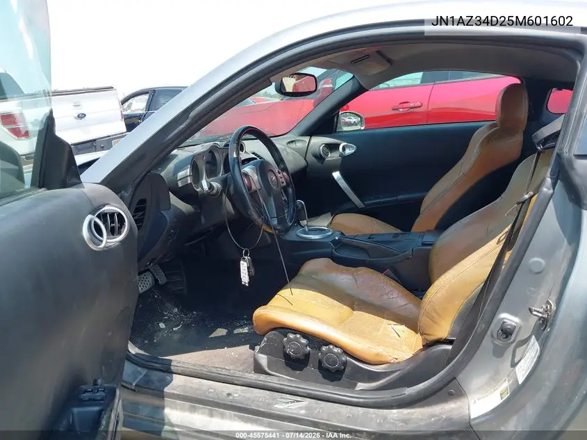 2005 Nissan 350Z Touring VIN: JN1AZ34D25M601602 Lot: 45575441