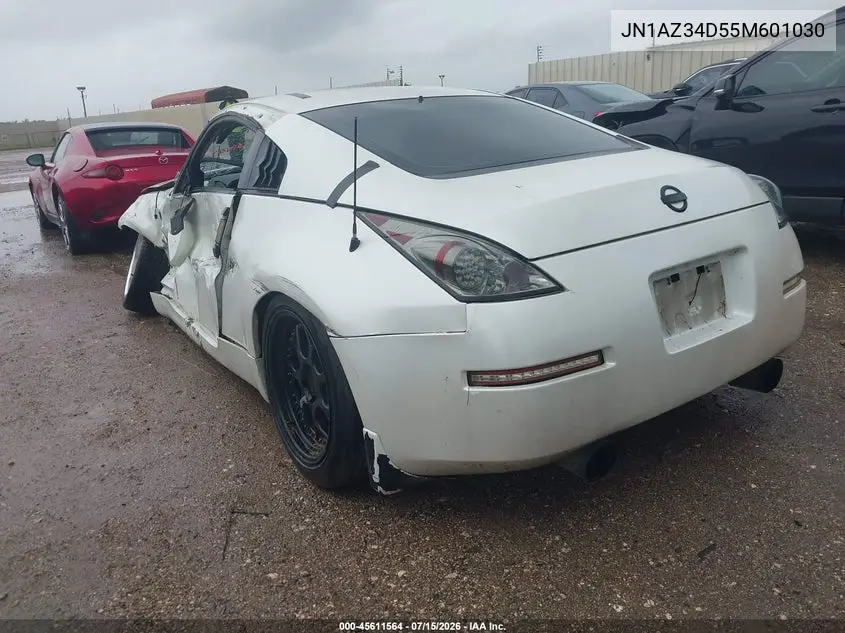 2005 Nissan 350Z VIN: JN1AZ34D55M601030 Lot: 45611564