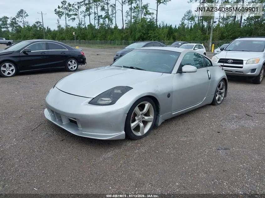 2005 Nissan 350Z Touring VIN: JN1AZ34D85M609901 Lot: 45619075
