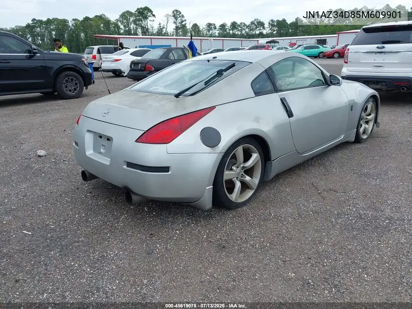 2005 Nissan 350Z Touring VIN: JN1AZ34D85M609901 Lot: 45619075