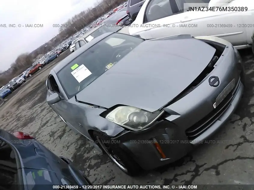 2006 Nissan 350Z Coupe VIN: JN1AZ34E76M350389 Lot: 21369459