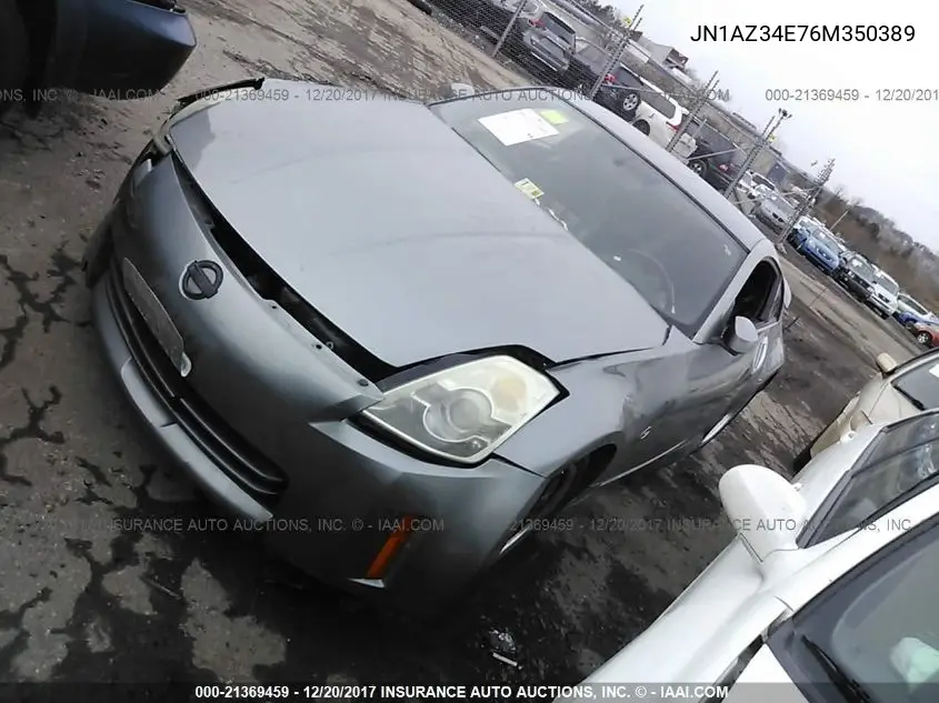 2006 Nissan 350Z Coupe VIN: JN1AZ34E76M350389 Lot: 21369459