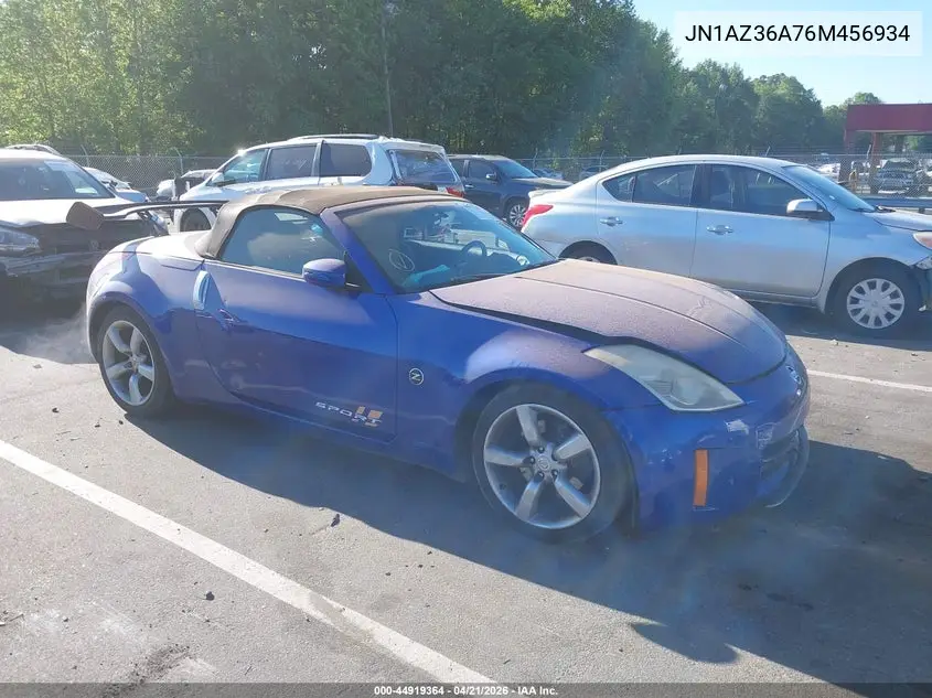2006 Nissan 350Z Touring VIN: JN1AZ36A76M456934 Lot: 44919364
