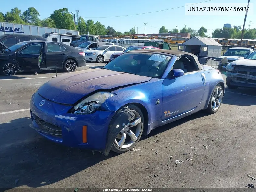 2006 Nissan 350Z Touring VIN: JN1AZ36A76M456934 Lot: 44919364