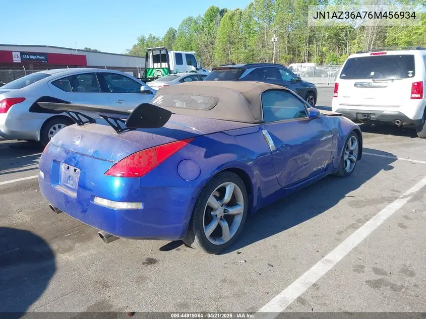 2006 Nissan 350Z Touring VIN: JN1AZ36A76M456934 Lot: 44919364