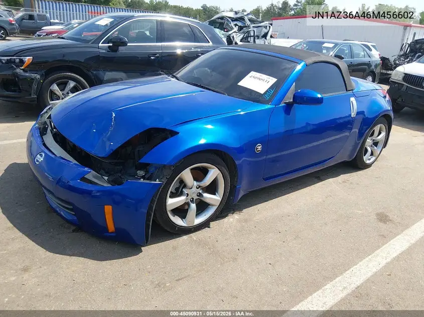 2006 Nissan 350Z Enthusiast VIN: JN1AZ36A46M456602 Lot: 45090931
