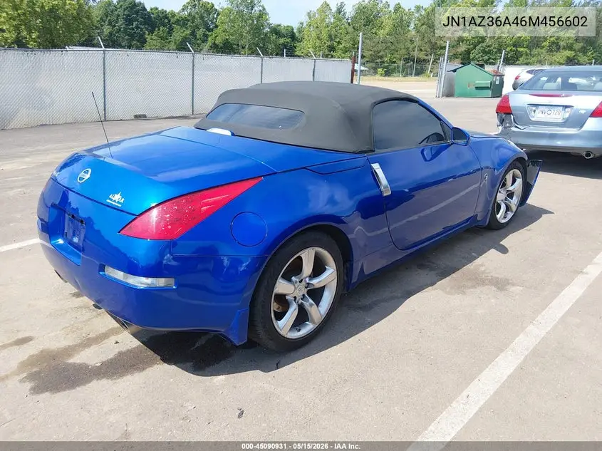 2006 Nissan 350Z Enthusiast VIN: JN1AZ36A46M456602 Lot: 45090931