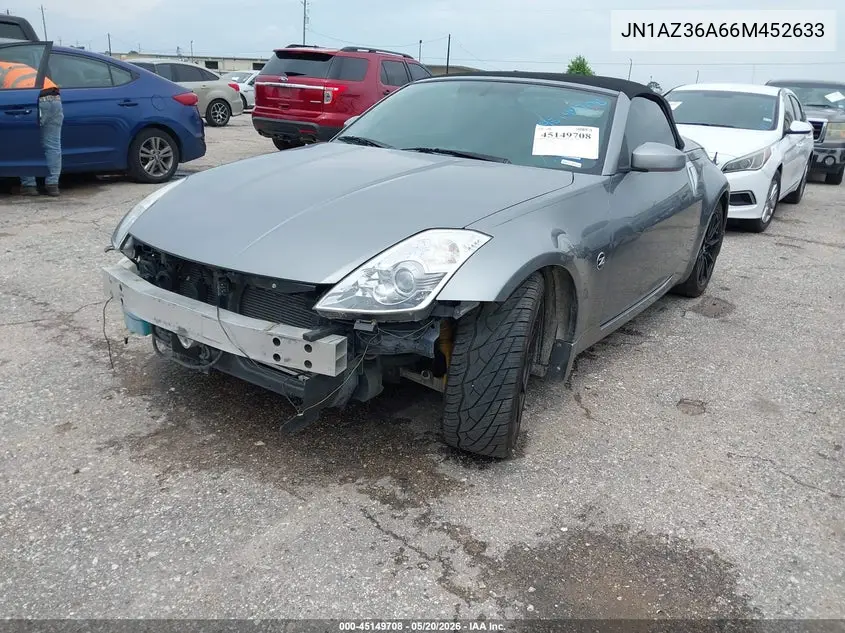 2006 Nissan 350Z Touring VIN: JN1AZ36A66M452633 Lot: 45149708