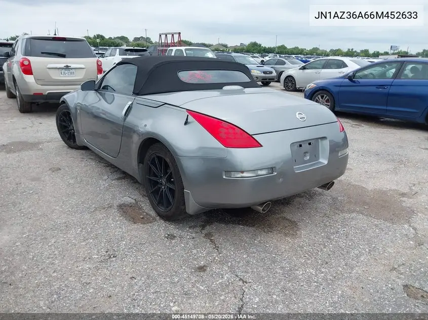2006 Nissan 350Z Touring VIN: JN1AZ36A66M452633 Lot: 45149708