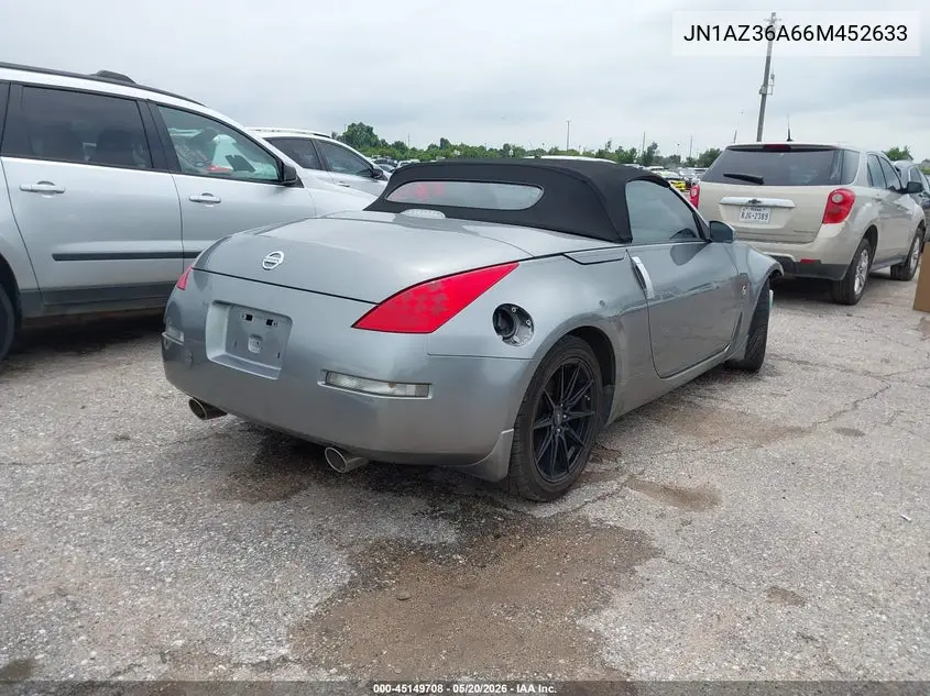 2006 Nissan 350Z Touring VIN: JN1AZ36A66M452633 Lot: 45149708