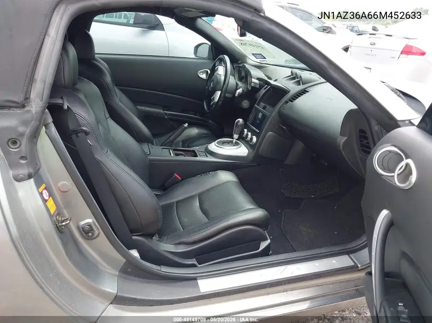 2006 Nissan 350Z Touring VIN: JN1AZ36A66M452633 Lot: 45149708