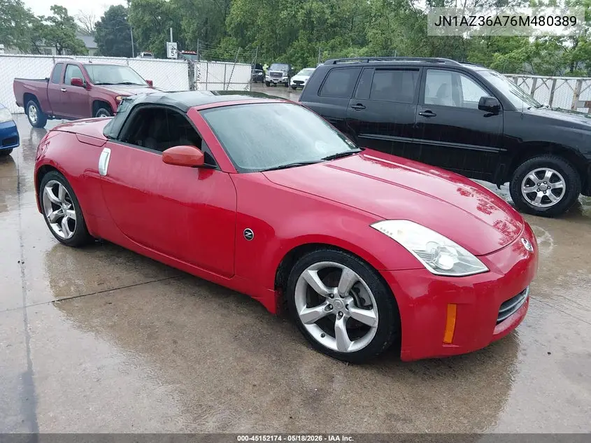 2006 Nissan 350Z Touring VIN: JN1AZ36A76M480389 Lot: 45152174