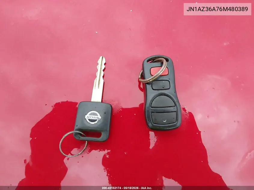 2006 Nissan 350Z Touring VIN: JN1AZ36A76M480389 Lot: 45152174