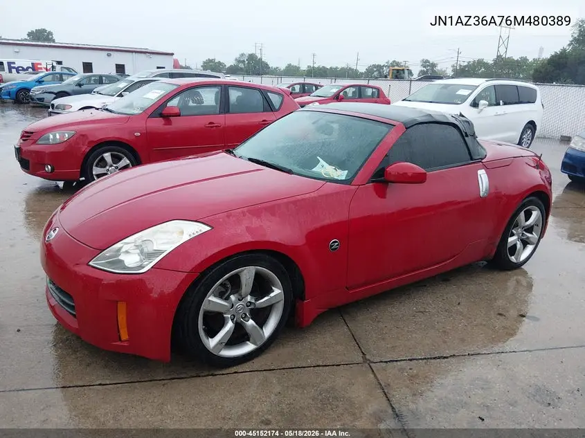 2006 Nissan 350Z Touring VIN: JN1AZ36A76M480389 Lot: 45152174