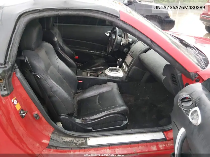 2006 Nissan 350Z Touring VIN: JN1AZ36A76M480389 Lot: 45152174