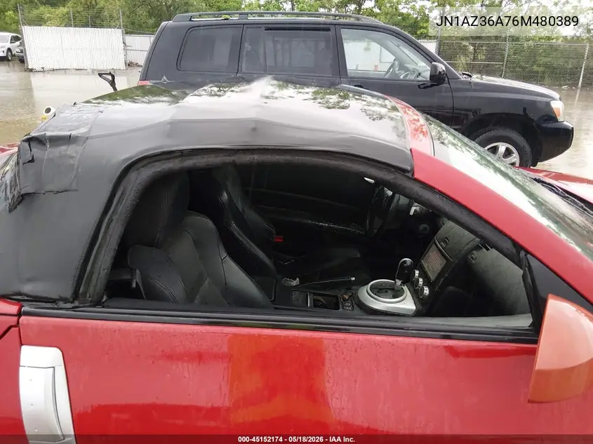 2006 Nissan 350Z Touring VIN: JN1AZ36A76M480389 Lot: 45152174