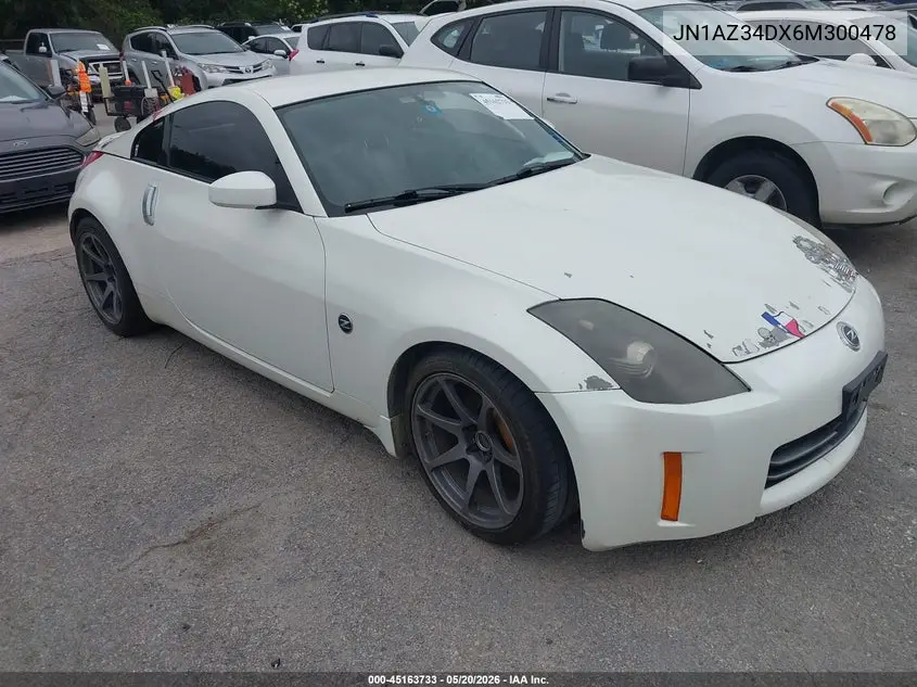 2006 Nissan 350Z Grand Touring VIN: JN1AZ34DX6M300478 Lot: 45163733