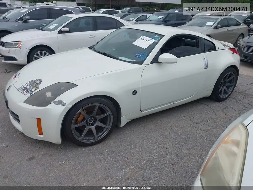 2006 Nissan 350Z Grand Touring VIN: JN1AZ34DX6M300478 Lot: 45163733