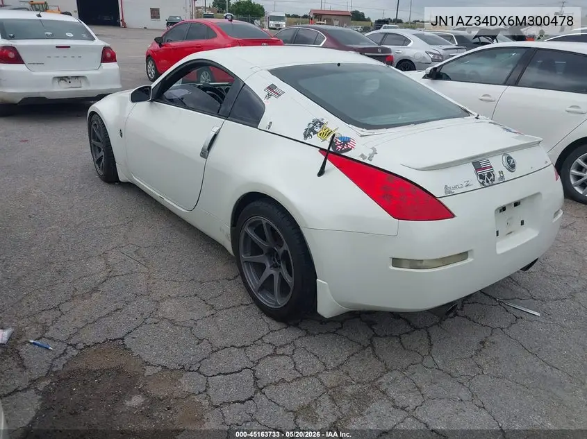 2006 Nissan 350Z Grand Touring VIN: JN1AZ34DX6M300478 Lot: 45163733